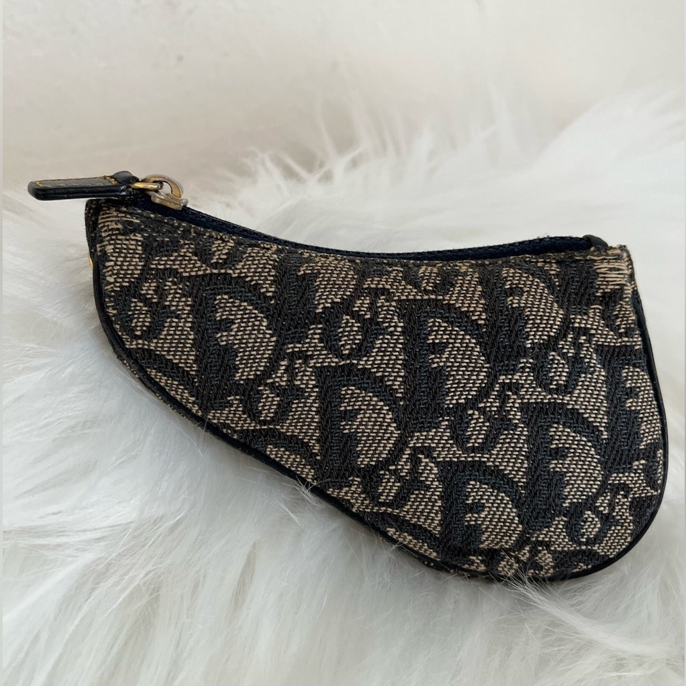 Christian Dior Trotter Coin Purse Oblique Saddle Vintage - Picture 15 of 15